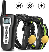 Casfuy Dog Training Collar with Remote - 1000ft Range Electric Shock Collar for 2 Dogs Rechargeable 100% Waterproof with Beep Vibration Harmless Shock for Small Medium Large Dogs - BESTMASCOTA.COM