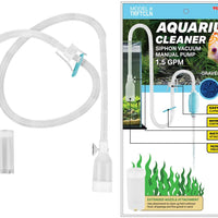 TERAPUMP - Boquilla larga para limpiar acuarios y estanques de peces, cambiador de agua, controlador de flujo sin BPA - BESTMASCOTA.COM