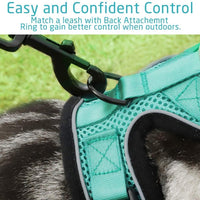 rabbitgoo Cat Harness and Leash Set for Walking, Escape Proof Adjustable Soft Vest for Large Cat Small Pets, Reflective Strip Metal Clip Ring Outdoor Cat Jacket Harness with 2 Long Cat Leashes - BESTMASCOTA.COM