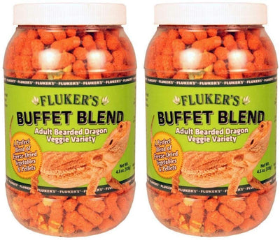 Fluker's 76042 Buffet Blend Adult Bearded Dragon Veggie Variety Diet, 4.5oz - BESTMASCOTA.COM