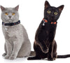 Frienda - 4 collares para gatos de Halloween, ajustables con campana, incluye patrones de calabaza fantasma para Halloween, fiestas, gatos, accesorios de aseo - BESTMASCOTA.COM