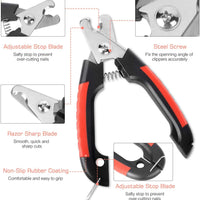 Kissin - Cortaúñas para perros, protección de seguridad rápida para evitar cortes en exceso, cortaúñas de acero inoxidable 4 en 1, para mascotas, profesional y seguro - BESTMASCOTA.COM