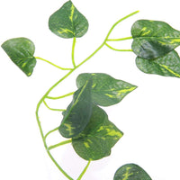 FACILLA Artificial Scindapsus vid para reptiles Lagarto camaleón Habitat decoración verde - BESTMASCOTA.COM