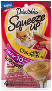 Delectables Squeeze Up SENIOR 10 + YRS grueso, sabroso tratado con pollo (1 paquete de 4 tubos individuales) - BESTMASCOTA.COM