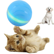 Ritatsar Pelota de juguete interactiva actualizada para perro gato, sensor de gravedad integrado, recargable por USB, giro automático de 360 grados, luces LED RGB, resistente al agua, duradero, de goma inteligente, juguete para perseguir - BESTMASCOTA.COM