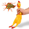 Divertido goma de 15" gritando pollo juguete para niños y mascotas – muy duradero y divertido pollo Perro Chew Squeaky Toy – Silly apretar y emite sonido novedad Idea de regalo – colores vibrantes y Wacky diseño - BESTMASCOTA.COM