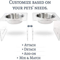Comedero individual PetFusion innovador magnético para mascotas. Junta, separa, agrega, mezcla y combina. - BESTMASCOTA.COM