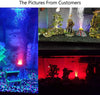 Decoraciones de acuario, burbuja de piedra de aire en forma de volcán, juego de adorno con foco LED rojo para acuario Betta tanque de peces - BESTMASCOTA.COM