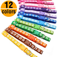YOY 12 unidades / juego de collares de identificación de cachorros de nailon suave – ajustables reutilizables y lavables, identificación de mascotas para criadores, cuello de 8 a 13 pulgadas - BESTMASCOTA.COM