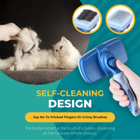 sugarpaw mascota cepillo para polvo de aseo para perros, gatos y cachorro pelo – -Mejor – impermeable Auto Limpieza Cepillos – profesional de deshedding herramienta pin cepillo para polvo de alambre para un aspecto limpio, sano y chamarra de hermosa - BESTMASCOTA.COM