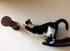 Art of Paws - Cama de perca para gato con diseño de hamaca de gato curvado, elegante mueble de madera montado en la pared, un regalo para tu gato - BESTMASCOTA.COM