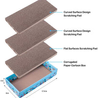 WellQ 3 paquetes de cartón corrugado para gatos - BESTMASCOTA.COM