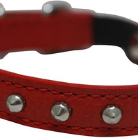 Collar de gato de liberación de seguridad de cuero genuino | acero inoxidable y hebilla ajustable | collar de gatito duradero | liberación elástica | disponible en varios colores y tamaños | Angel Pet Suministros - BESTMASCOTA.COM