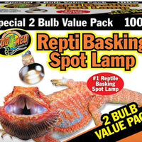 Repti Basking - Bombilla de foco (100 W, casquillo E27, 2 unidades) - BESTMASCOTA.COM
