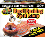 Repti Basking - Bombilla de foco (100 W, casquillo E27, 2 unidades) - BESTMASCOTA.COM