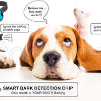 StopWoof - Collar de corteza para perros – Modo de cuidado humano, vibración y sonido – Dispositivo de entrenamiento sin choque para razas pequeñas, medianas y grandes – No daña el control vibratorio – reflectante y automático sin mando a distancia - BESTMASCOTA.COM