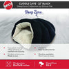 Cama para mascota en forma de cueva, para acurrucarse, de Ethical Pets, 22", Negro - BESTMASCOTA.COM