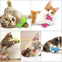 AINOLWAY Juguetes de gato interactivos divertidos para gatito gatito gato gato mimbre dentición masticar 3 piezas - BESTMASCOTA.COM