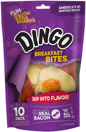 Dingo 10 Count Bites de desayuno, talla única - BESTMASCOTA.COM