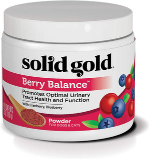 Solid Gold Berry Balance Supplement Powder for Urinary Tract Health with Cranberries & Blueberries for Dogs & Cats - BESTMASCOTA.COM