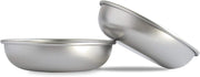 Basis Pet Made in The USA Low Profile Stainless Steel Cat Dish - BESTMASCOTA.COM