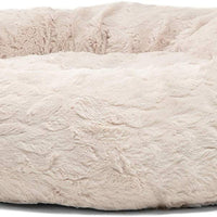 Best Friends by Sheri Lux Fur Donut Cuddler (varios tamaños) - Cama redonda para gatos y perros, alivio ortopédico, autocalentamiento y acogedor para un sueño mejorado, Prime, lavable a máquina, parte inferior resistente al agua - BESTMASCOTA.COM