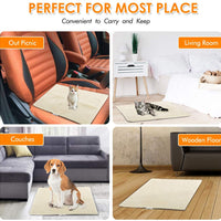 Focuspet - Alfombrilla térmica para gato, almohadilla de calefacción para mascotas, 19 x 16 pulgadas, 28 x 20 pulgadas, almohadilla de auto calentamiento para perros y gatos, impermeable, innovadora y respetuosa con el medio ambiente - BESTMASCOTA.COM
