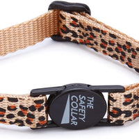 Meow Town cheetah-print Nylon Cat Collar, 8 – 12 inch - BESTMASCOTA.COM