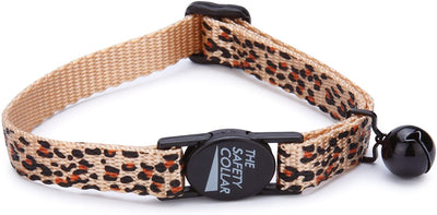 Meow Town cheetah-print Nylon Cat Collar, 8 – 12 inch - BESTMASCOTA.COM