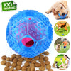 CHLEBEM Juguetes interactivos para perro, juguete para masticar para perros pequeños y medianos, dispensador de alimentos IQ Treat, puzle para cachorros y mascotas, bola de goma resistente y duradera, mejor limpieza de bolas de dientes para perros (azul) - BESTMASCOTA.COM