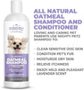 Champú y acondicionador 2 en 1 para perros de avena – Alivio natural para pieles irritadas, secas y sensibles con aloe vera calmante + soda para hornear + pH equilibrado. Get Smelly Dogs Abrigo fresco e hidratado, 16 oz - BESTMASCOTA.COM