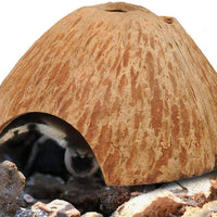 Coco Shell Hut hábitat Natural Hideout para pescado, lagartos, arañas, Hermit Crabs, reptiles, Hámsters orgánico no tóxico Hideout - BESTMASCOTA.COM