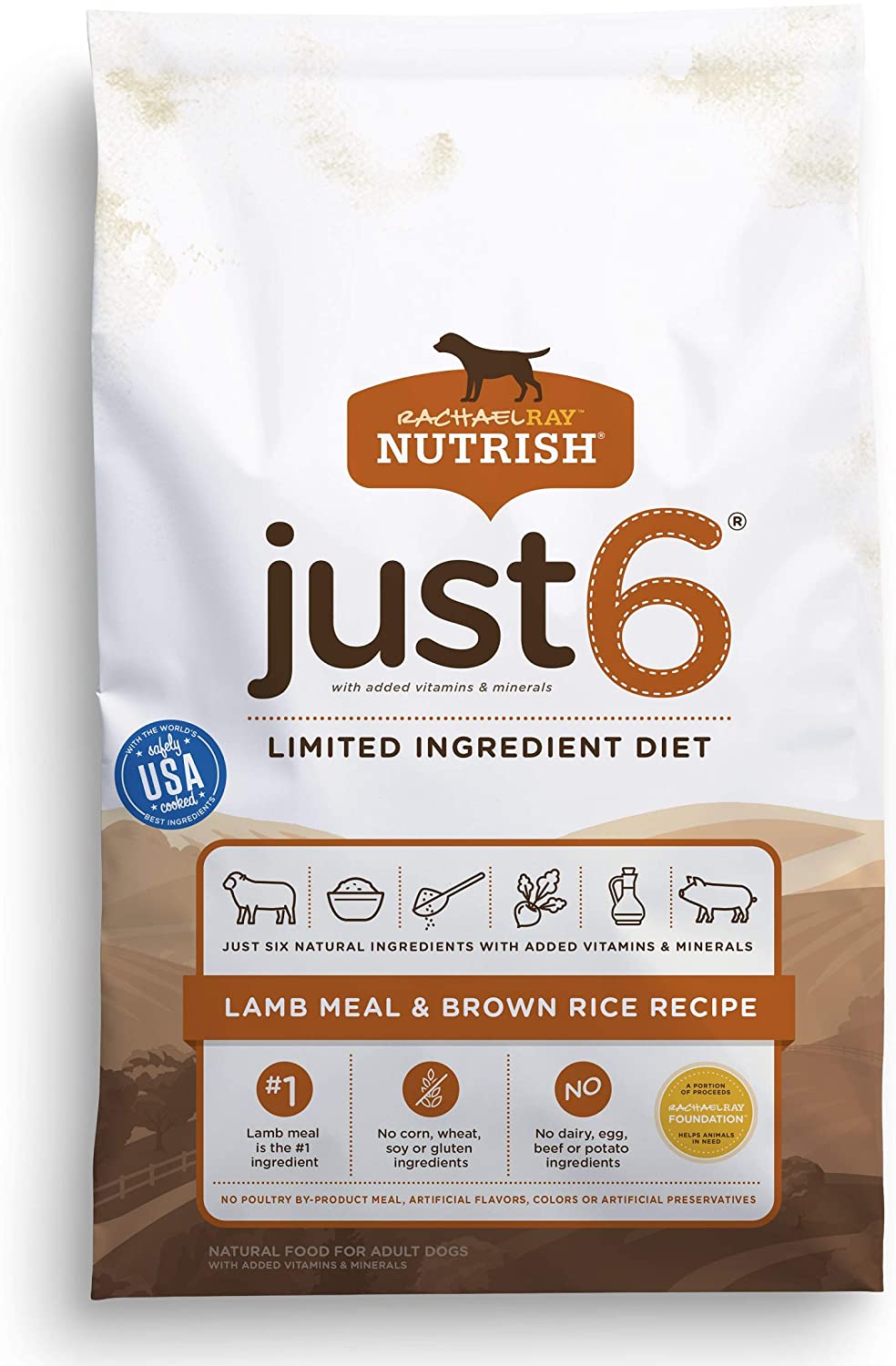 Rachael Ray Nutrish Just 6 Natural Premium Dry Dog Food, Limited Ingredient Diet - BESTMASCOTA.COM