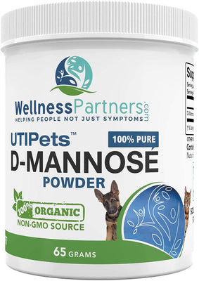 Uti mascotas Pure D-Mannose Non OMG orgánico Fuente polvo 65 gram Jar - BESTMASCOTA.COM