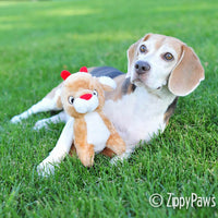 zippypaws Holiday Renos Squeaky Plush Dog Toy - BESTMASCOTA.COM