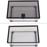 REPTI ZOO 10 Gallon - Jaula de cristal para reptiles, 7.9 x 4.7 x 3.9 in, parte superior deslizante para reptil, anfibio - BESTMASCOTA.COM