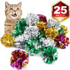 bestsupplier 25 Pack Pliegue bolas Cat juguetes – Original Mylar Pliegue bolas juguetes - BESTMASCOTA.COM