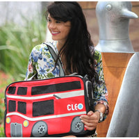Cleo by teafco petobus aprobado por la aerolínea (18.25", tamaño mediano) Pet Carrier – carmín rojo/gris - BESTMASCOTA.COM