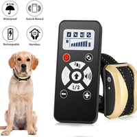 Dog Training Collar With Remote, Rechargeable Dogs Shock Collar 2400Ft Range Waterproof Bark Training Collars with 4 Correction Modes, Automatic, Shock, Vibration, Beep for Dogs Small, Medium, Large - BESTMASCOTA.COM