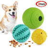 Idepet Pelota de juguete para perro, no tóxica, resistente a mordidas, pelota de juguete para mascotas, perros, cachorros, gatos, alimentador de comida para mascotas, masticar, limpieza de dientes, juego de pelotas de ejercicio, 2 unidades, azul y verde - BESTMASCOTA.COM