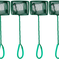 Pawfly 4 Inch Aquarium Net Fine Mesh Small Fish Catch Nets with Plastic Handle - Green - BESTMASCOTA.COM