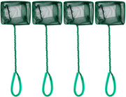 Pawfly 4 Inch Aquarium Net Fine Mesh Small Fish Catch Nets with Plastic Handle - Green - BESTMASCOTA.COM