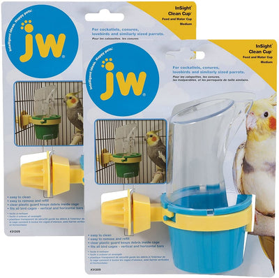 JW Pet Company Taza alimentador y agua limpia Copa Bird accesorio - BESTMASCOTA.COM