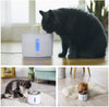 Fuente de agua de acero inoxidable para gatos, bomba inteligente de apagado automático, fuente de mascotas, dispensador de agua para gatos con 3 filtros de carbono, 1 alfombrilla y 2 cepillos de limpieza, ventana de nivel de agua con luz LED - BESTMASCOTA.COM