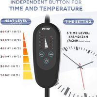 Almohadilla de calefacción para mascotas de Intelligence, con temperatura ajustable para gatos y perros. Almohadilla de calefacción para cama de perro y gato, almohadilla de calefacción para cama de perro en interiores y exteriores, manta de calefacción p - BESTMASCOTA.COM