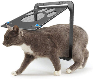 myfatboss mascota protector de puerta, mascota, perro, gato visualización Protector de puerta para puerta corredera, bloqueo automático/Con Cerradura - BESTMASCOTA.COM