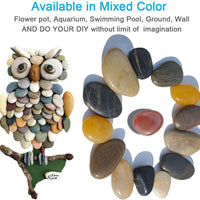 SACKORANGE 2 LB Acuario Gravel River Rock – grava decorativa pulida natural, pequeñas piedras decorativas, piedras de colores mixtos, para acuarios, paisajismo, rellenos de jarrón (32-oz) - BESTMASCOTA.COM