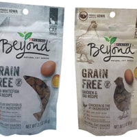 Purina más allá de grano última intervensión Cat aperitivos, Bundle Set de 2 sabores naturales (pollo y huevo Receta, Océano Whitefish & Egg – Receta, 2.1 oz cada uno) - BESTMASCOTA.COM