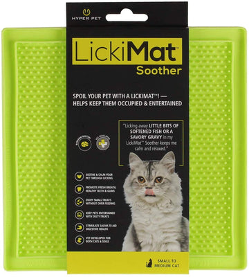 Hyper Pet LickiMat - Alfombrilla de alimentador lento para gatos (ayuda con la fatiga del bigote, perfecta para alimentos para gatos, dulces de gatos, yogur, o mantequilla de cacahuete – Divertida alternativa a los cuencos de gato de alimentación lenta, c - BESTMASCOTA.COM