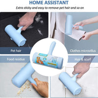 FOCUSPET Lint Roller for Pet Hair, Extra Large Hair Remover for Furniture, Clothes, Laundry Extra Sticky Supersize 6.3 inches Lint Removal Total 240 Sheets (1 Lint Roller + 3 Refills) - BESTMASCOTA.COM